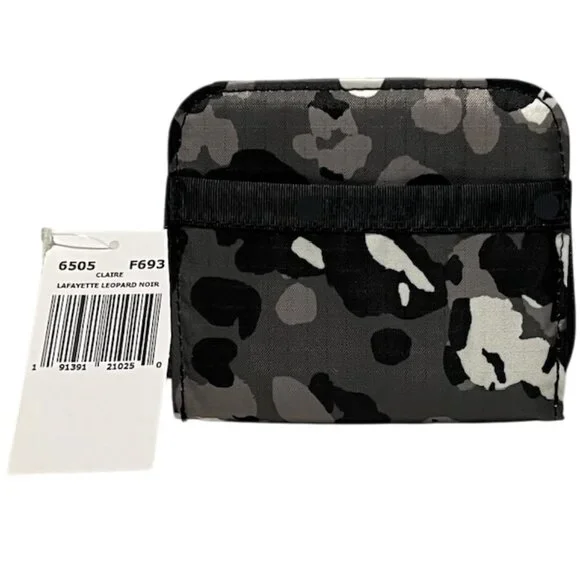 LE SPORTSAC Leopard Noir Bi-Fold Wallet NWT - Picture 12 of 15